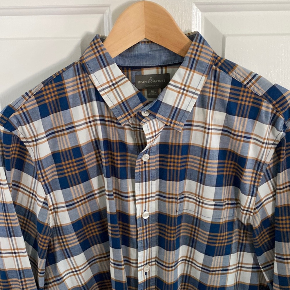 LL Bean Mens Medium Bean Signature Shirt